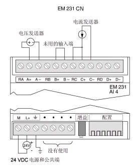 西门子 s7-200cn模拟量输入/输出和组合模块em231cn